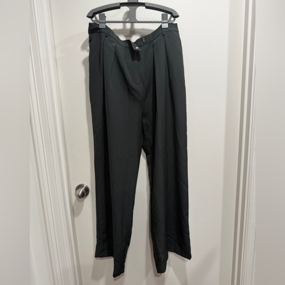 Chic Black Wide Leg Women's Pants